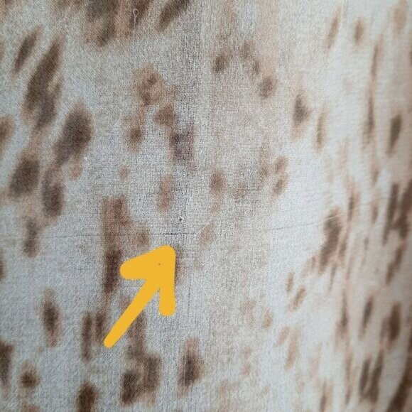 CLUB MONACO 100% Silk Semi-Sheer Lightweight Blouse Top Cheetah Sz XS Flawed - Picture 14 of 15